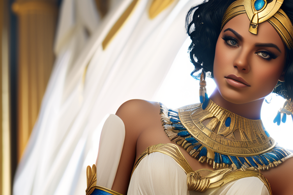 Cleopatra: Reina de Egipto, un icono de la historia antigua, conocida por su belleza y astucia política.