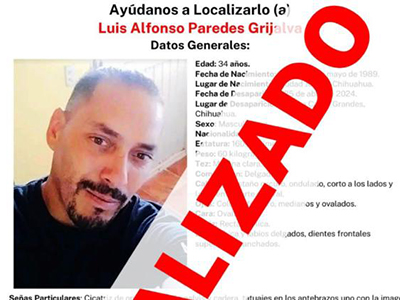 Hombre desaparecido en Nuevo Casas Grandes es encontrado sano y salvo. ¡Una noticia que brinda alivio a la comunidad!