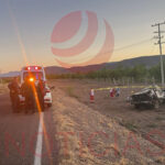 Imagen del trágico accidente en la carretera a Colonia Madero donde un conductor perdió la vida tras volcar su vehículo debido al manejo en estado de ebriedad