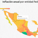 Gráfico de desaceleración de la inflación en Chihuahua, reflejando estabilidad económica y menor alza en comparación con otros estados de México.