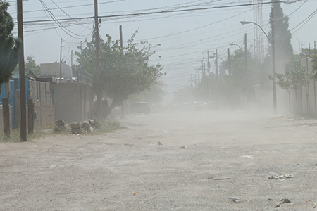 Pronóstico de la Conagua para este domingo en Chihuahua, advirtiendo vientos fuertes de 40-55 km/h en las regiones de Casas Grandes, Juárez, Cuauhtémoc y Chihuahua.