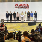 Claudia Sheinbaum reunida con gobernadores discutiendo obras prioritarias para su administración.