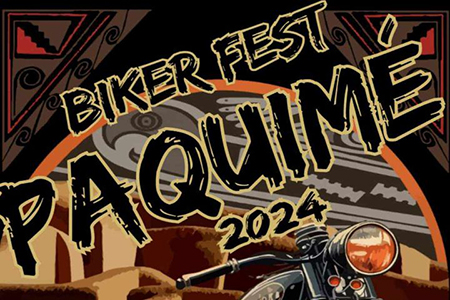 Disfruta del Biker Fest Paquimé 2024 en Casas Grandes: música en vivo, sorteos, exhibiciones y más. Evento gratuito y abierto al público.