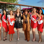 Presentación de las candidatas a reina de la Feria Nuevo Casas Grandes 2024 junto a autoridades locales.