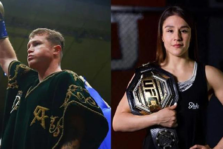 Canelo Álvarez y Alexa Grasso pelearán en Las Vegas este 14 de septiembre, defendiendo sus títulos en boxeo y UFC.