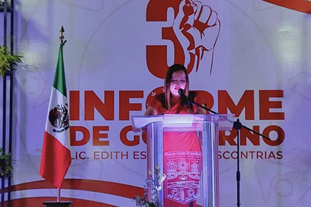 Edith Escárcega presenta un informe positivo sobre su gestión en Nuevo Casas Grandes, destacando la transparencia y el trabajo conjunto sin distinción política.