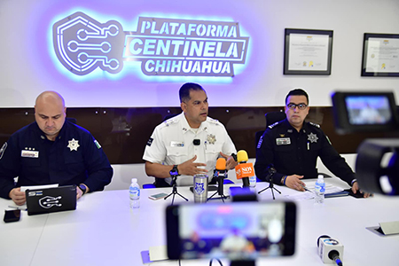 Informe de seguridad en Chihuahua: Gilberto Loya presenta logros en tecnología, capacitación policial y equipamiento moderno.