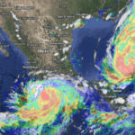 Huracán John categoría 1 y Helene categoría 2 generan lluvias intensas y vientos fuertes en Guerrero, Michoacán y otras regiones del sur de México.