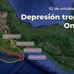 La depresión tropical en el Pacífico amenaza a Oaxaca y Chiapas con lluvias torrenciales y vientos que podrían generar deslaves e inundaciones.