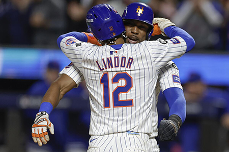 Con un grand slam de Lindor, los Mets eliminan a los Phillies y avanzan a la NLCS, celebrando su primera victoria en casa en una serie de playoffs en 24 años.