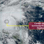 Tormenta tropical Nadine toca tierra en Belice y causa lluvias torrenciales en Quintana Roo, Campeche, Chiapas y Tabasco. Activan zona de prevención en Quintana Roo.