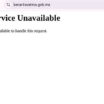 Beca Rita Cetina inicia inscripciones, pero caída de la página impide el registro; padres reciben mensaje de error “503 Service Unavailable”.