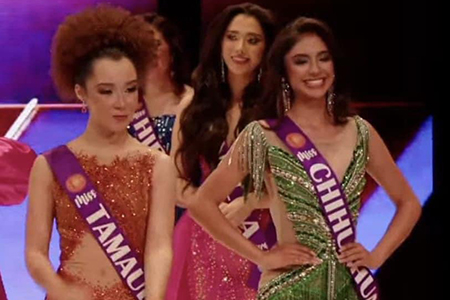 Danna Garfio y Johanna Herrera de Chihuahua destacan en Miss Petite México, clasificando en el Top 5; Danna representará a México en el certamen internacional en El Salvador.