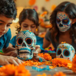 Altares de Día de Muertos con seguridad: velas y flores en bases estables y lejos de materiales inflamables, para disfrutar la tradición sin riesgos.