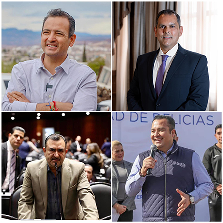 El PAN perfila a cuatro aspirantes para la gubernatura de Chihuahua: Marco Bonilla, Jesús Valenciano, Tony Meléndez y Gilberto Loya. Gobernadora Maru Campos pide resultados como requisito para contender.