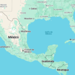 Google Maps aún muestra el nombre "Golfo de México" fuera de EE.UU. En Estados Unidos, el mapa podría referirse a este cuerpo de agua como "Golfo de América".