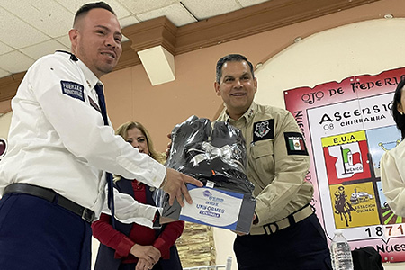 Ascensión recibió una patrulla y uniformes de la SSPE para su Policía Municipal. Además, se realizó la toma de protesta del Consejo Municipal de Seguridad Pública.